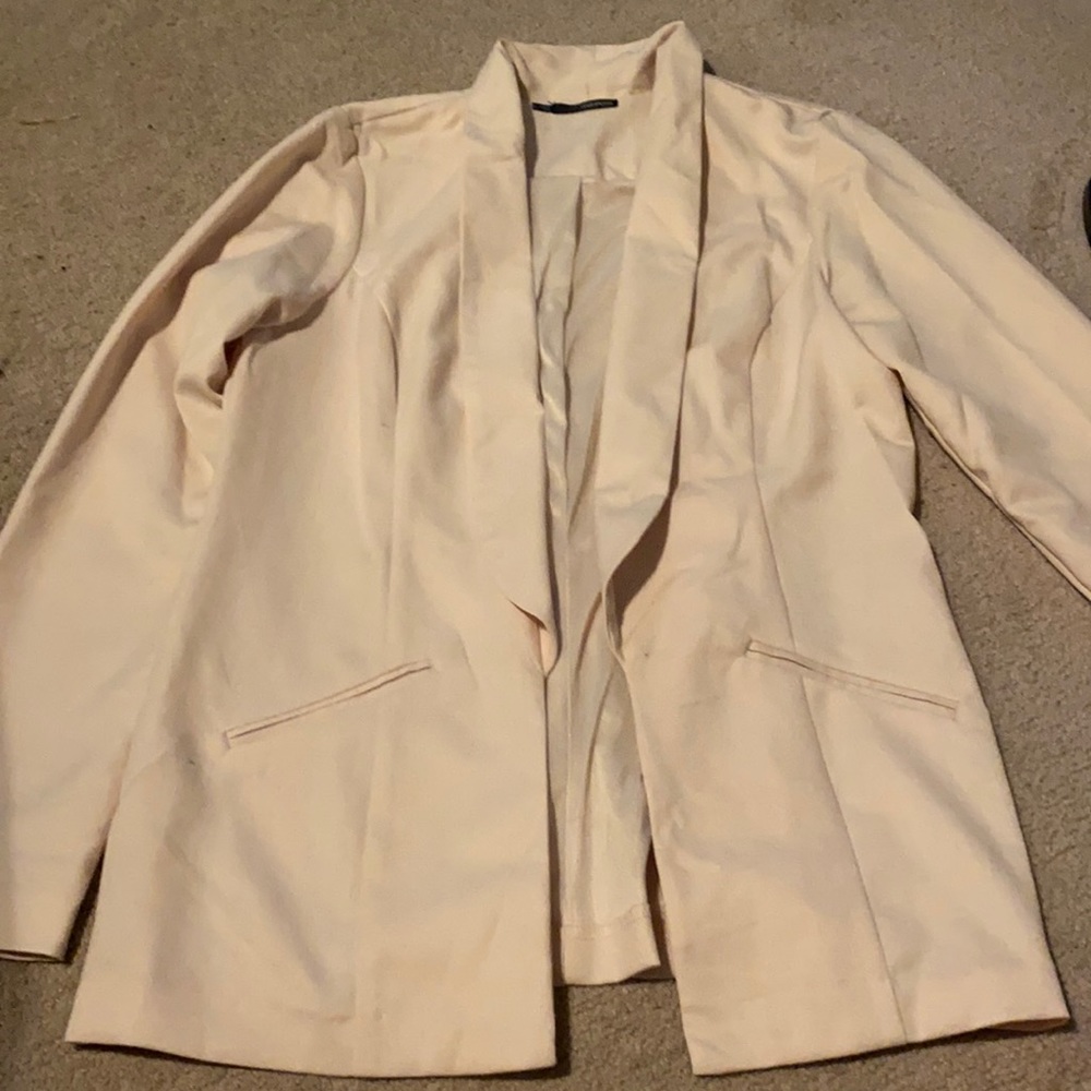 Maurices Cream Color Open Front Blazer - image 1